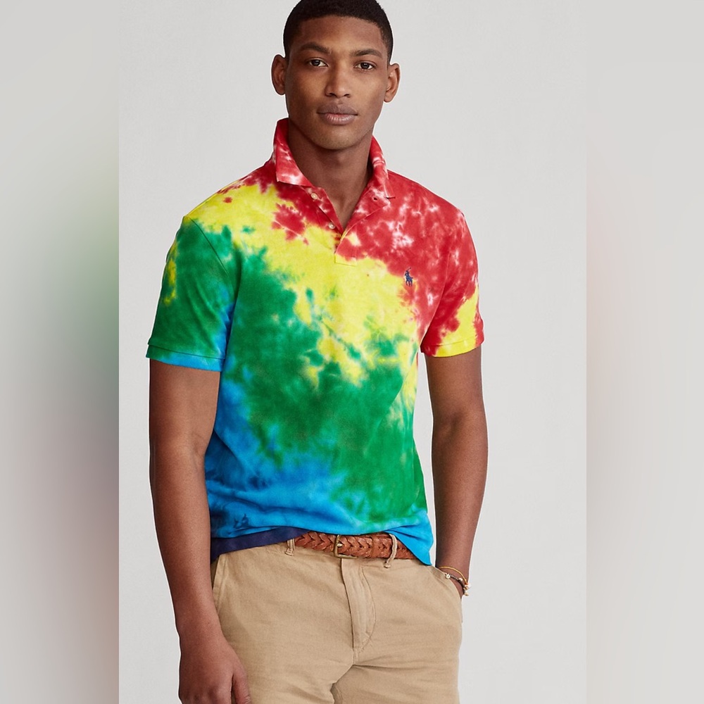 Polo Ralph Lauren Custom Slim-Fit Tie-Dye Polo Small